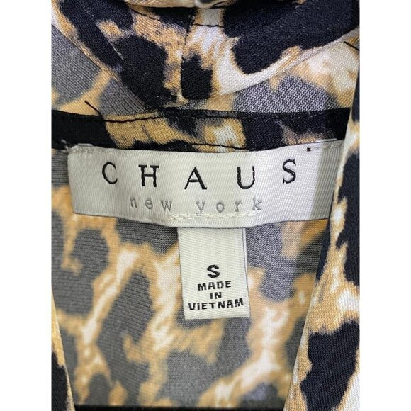 Chaus Cheetah Print V-Neck Slinky Top – Women's - Picture 3 of 4